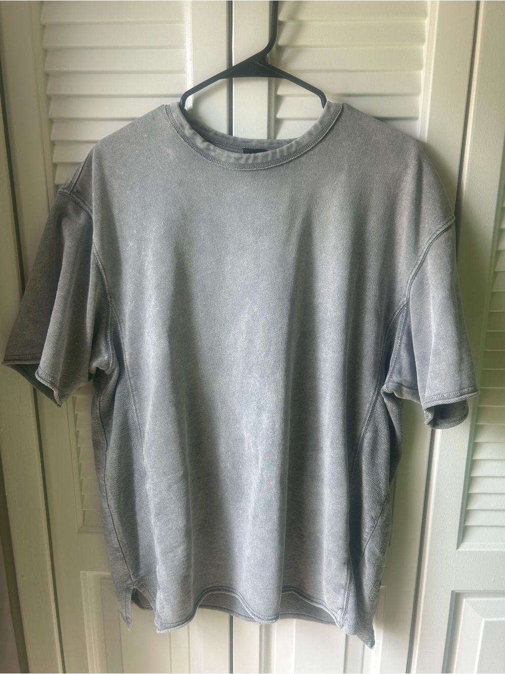 Bershka Light Gray Crewneck Tee